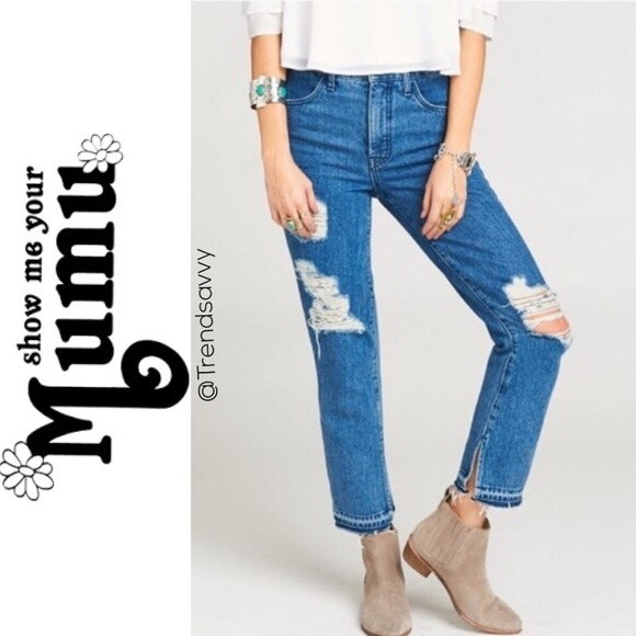 Show Me Your MuMu Denim - NWT SHOW ME YOUR MUMU High Waist Crop Jeans 28
